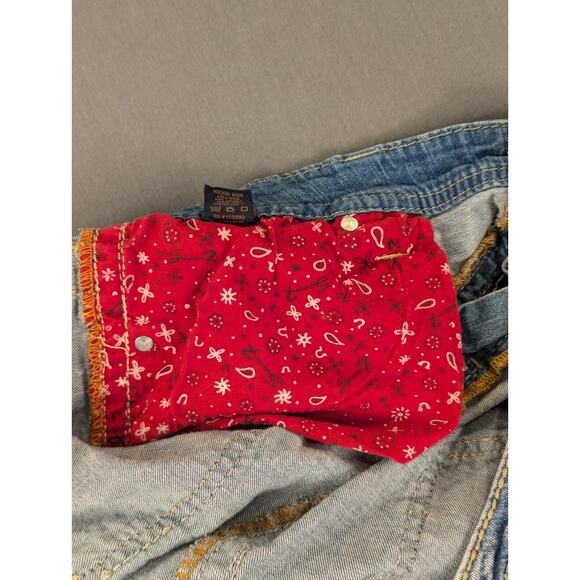 Seven7 Shorts Women's 20 Stretch Denim Mid-Rise Distressed Blue Cotton - Picture 12 of 12